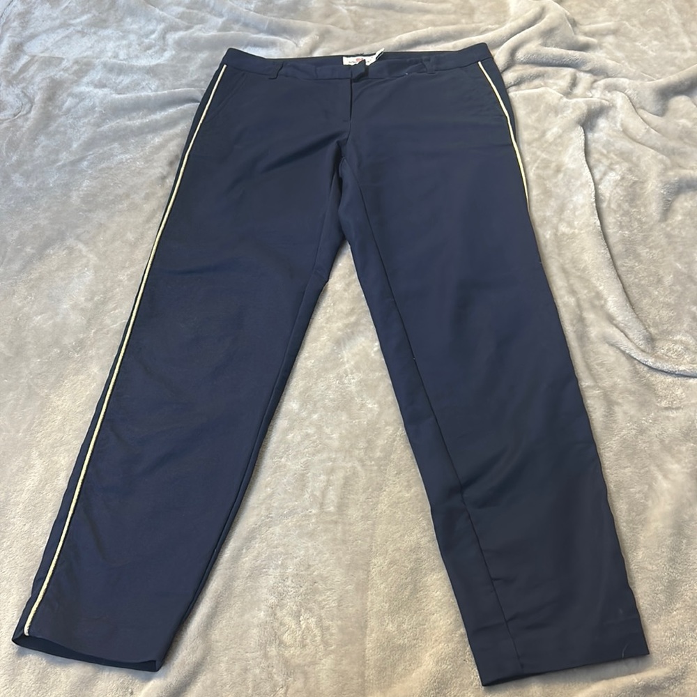 Vineyard vines tuxedo ankle pant in navy